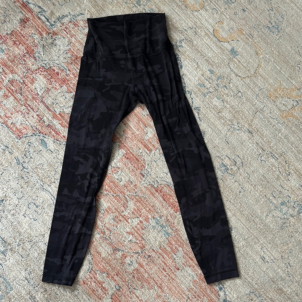 Lululemon Align Black Camouflage Leggings